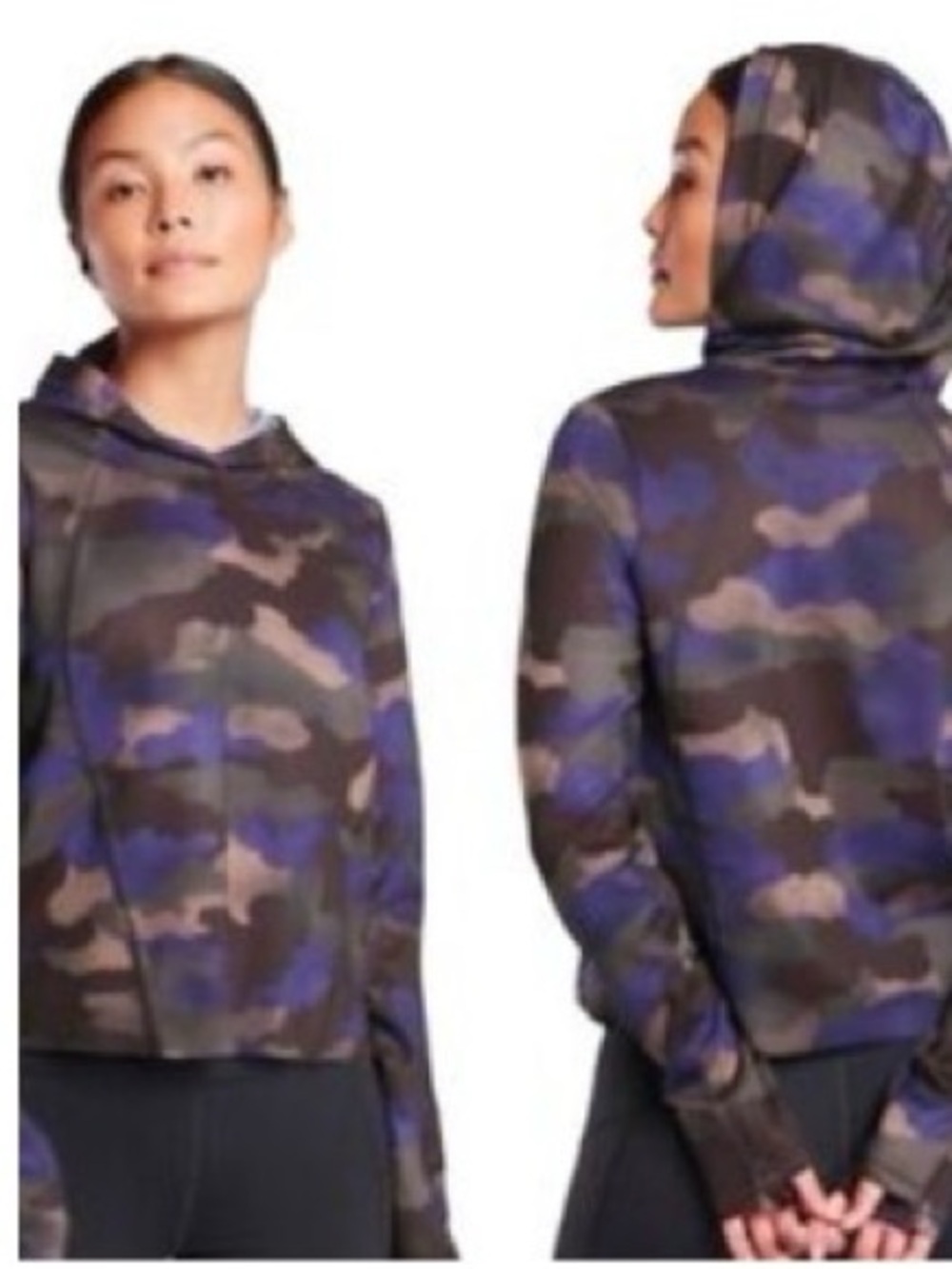 Athleta Brown and Purple Camo sweatshirt soft and comfortable active wear